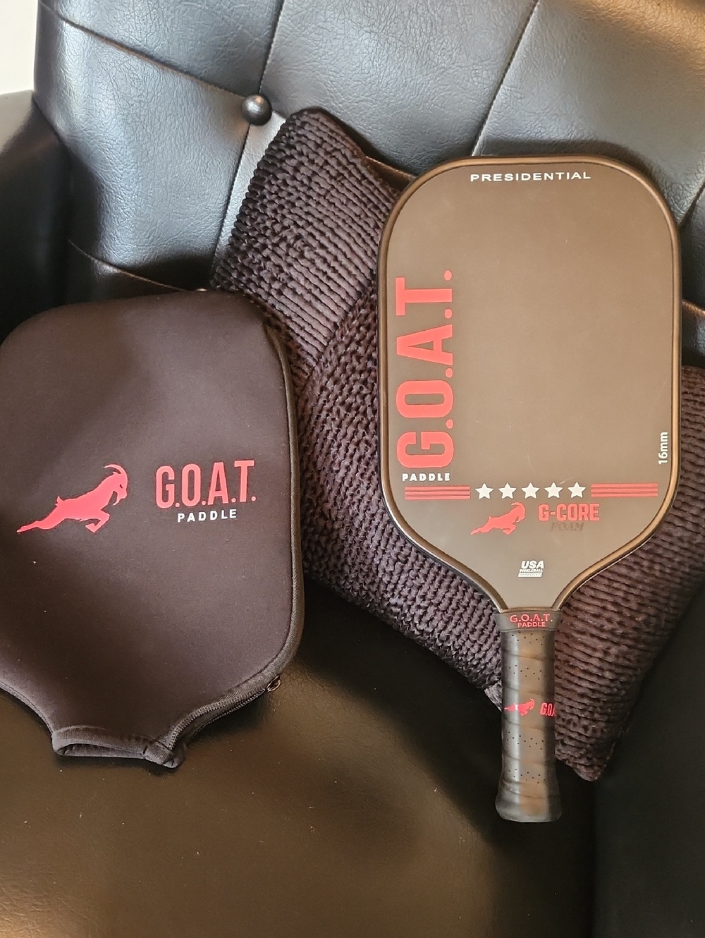 G.O.A.T. G-Core Presidential Pickleball Paddle - Black & Red